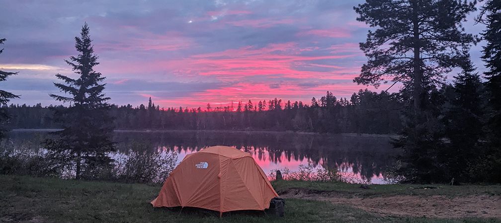 Backcountry camping in northern Ontario